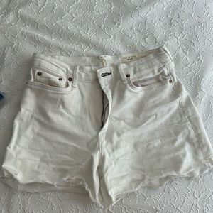 Rag & bone high white shorts